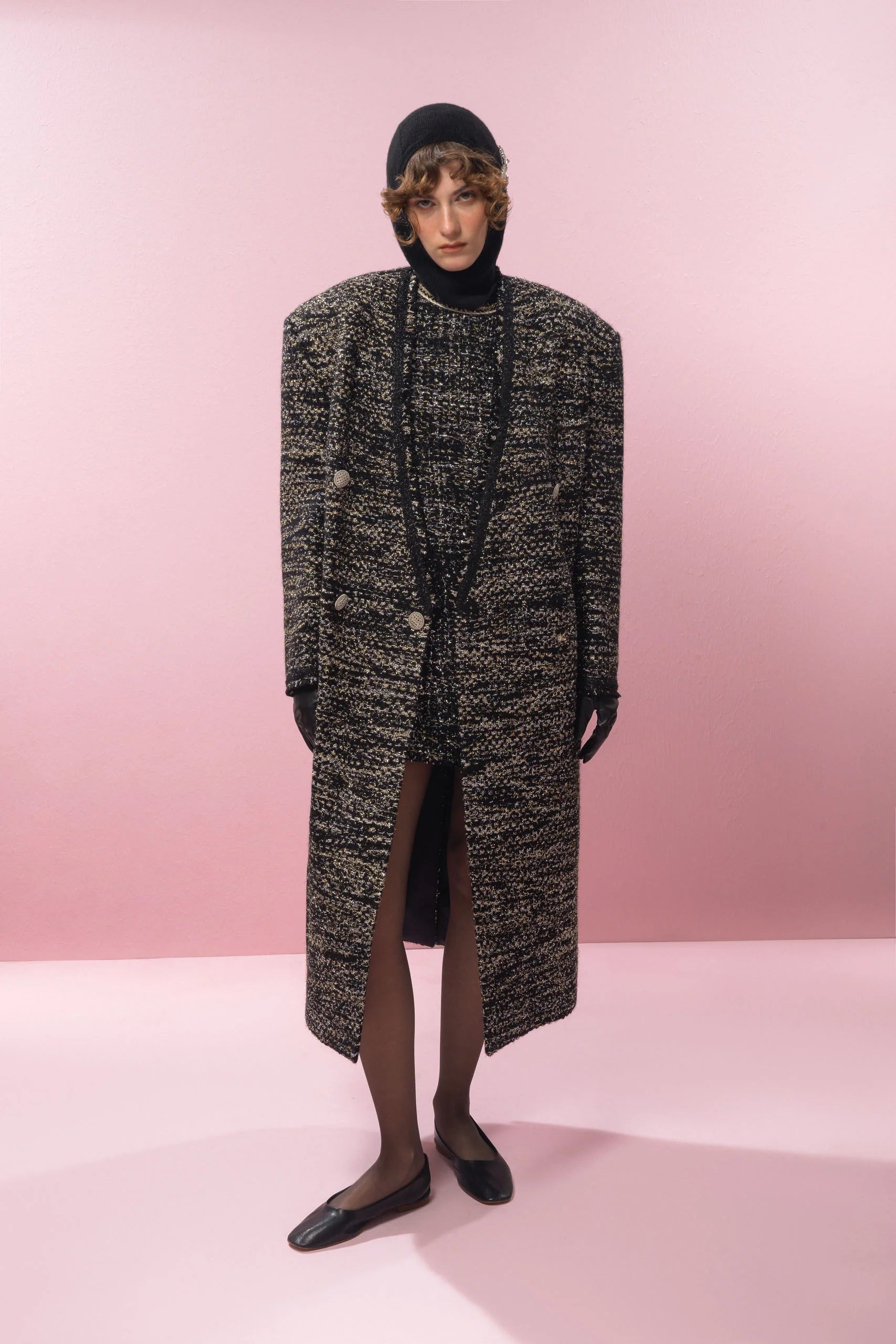 Tweed Grape Coat