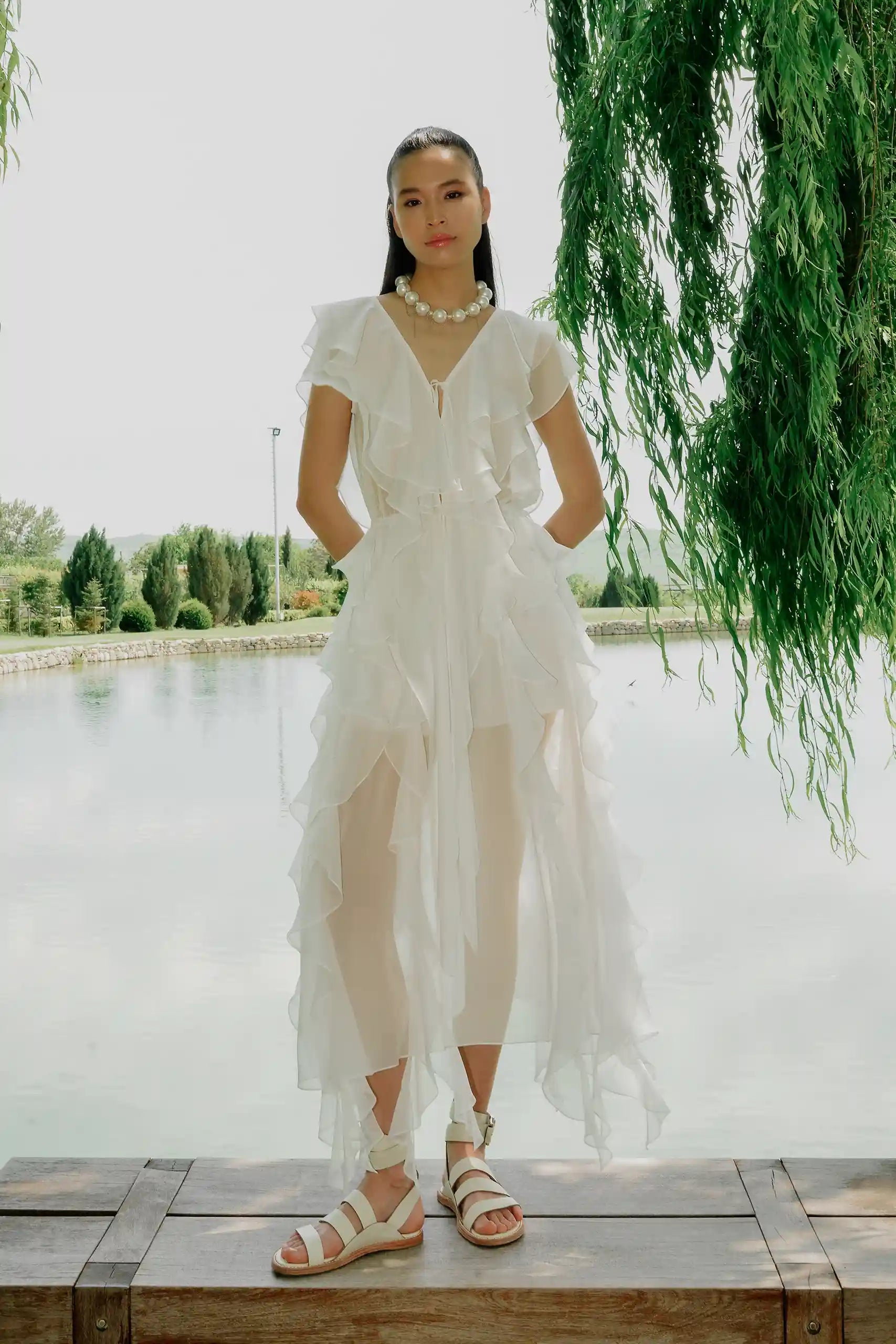 Ondy White Dress