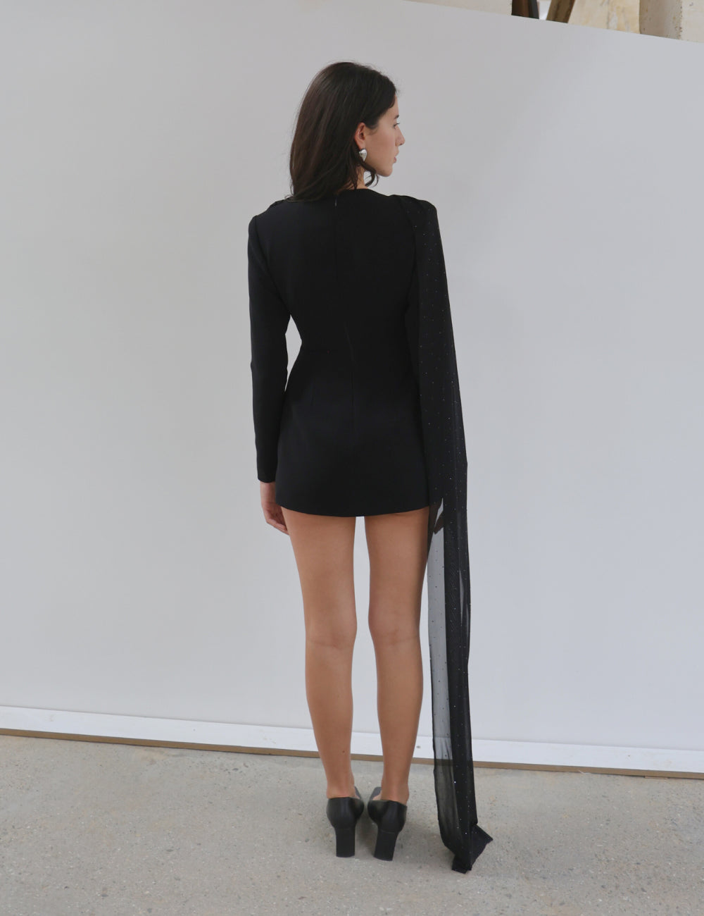 Molysa Party Mini Dress in Black