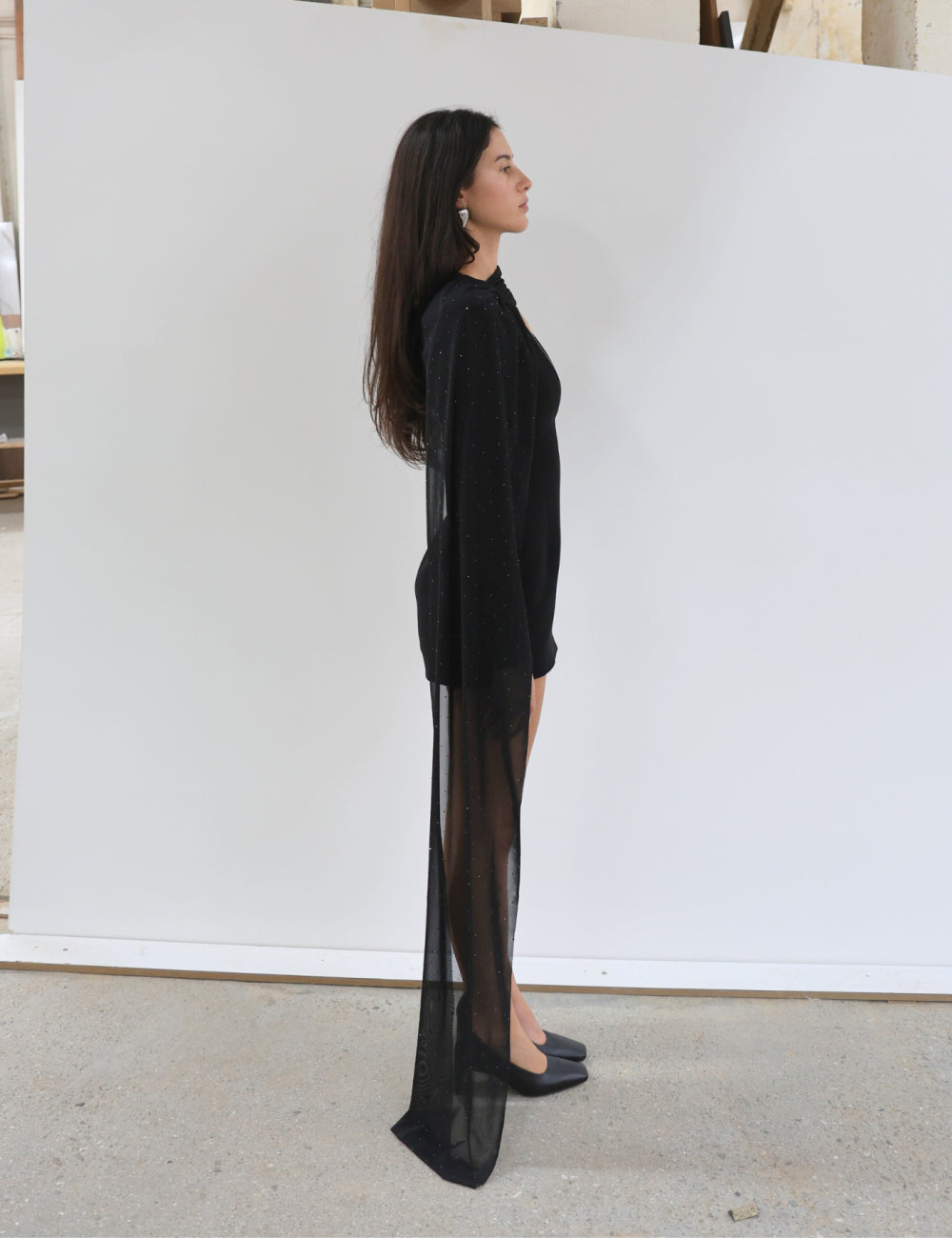 Molysa Party Mini Dress in Black