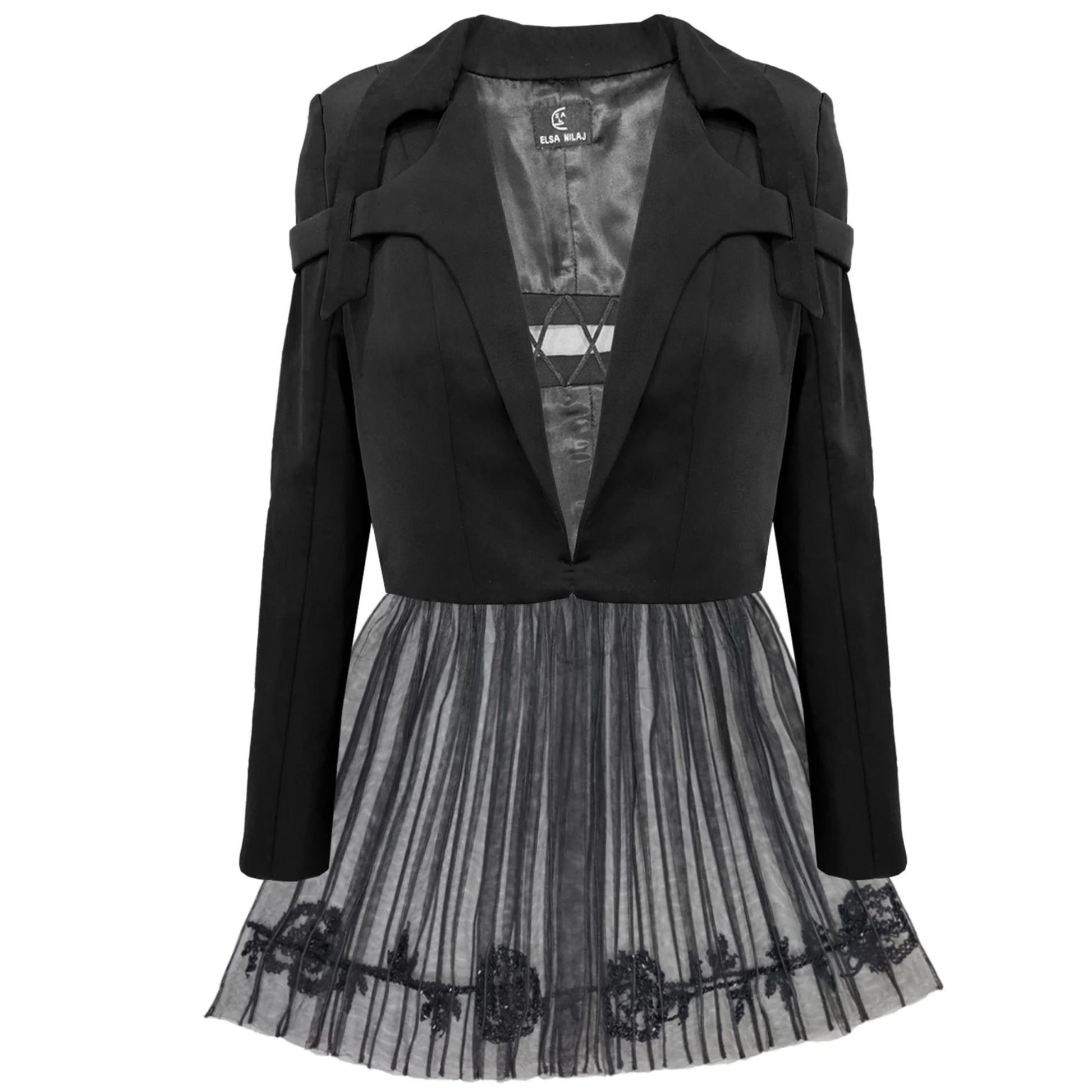 Black Peplum Style Jacket
