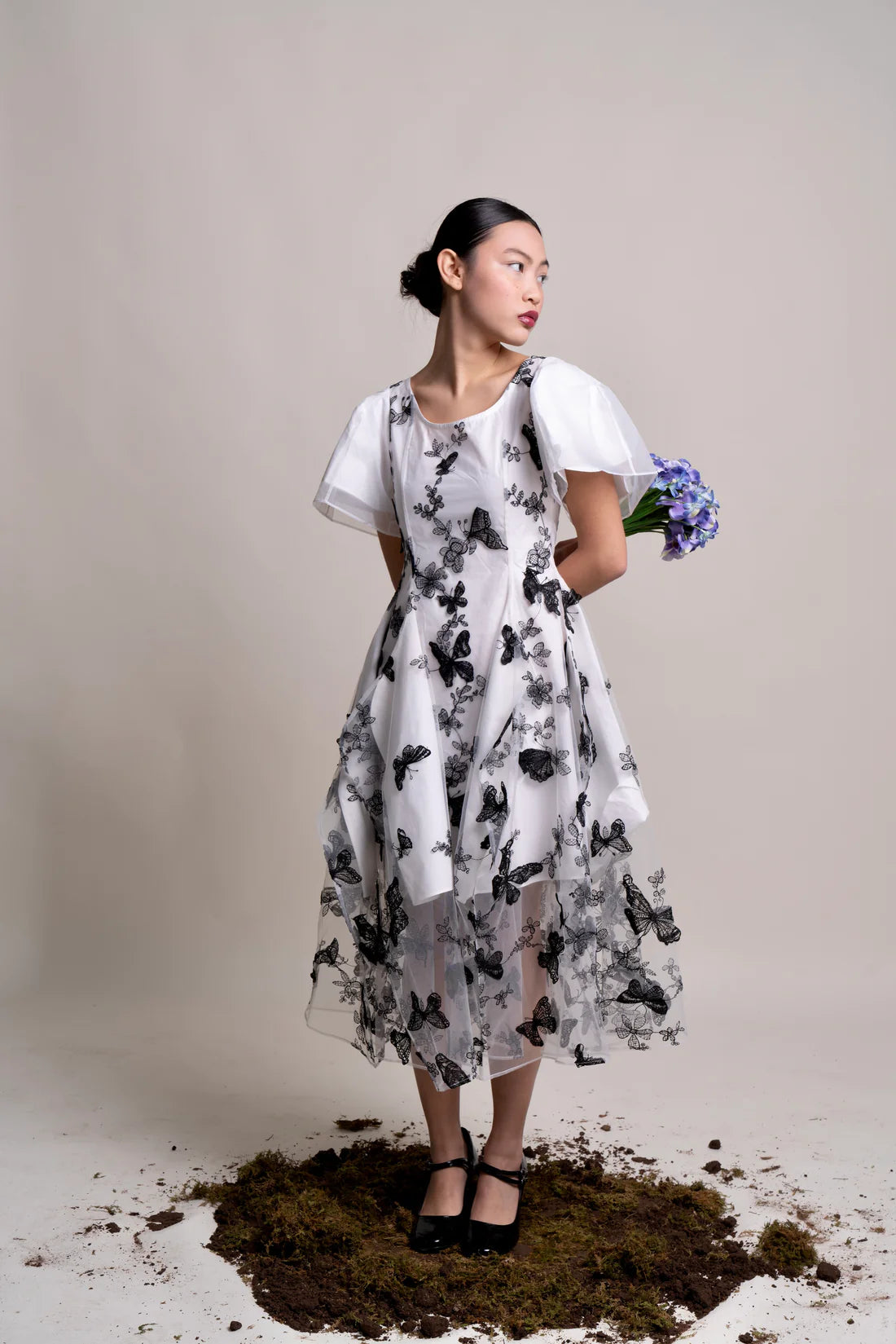 Butterfly Dress - White Or Black