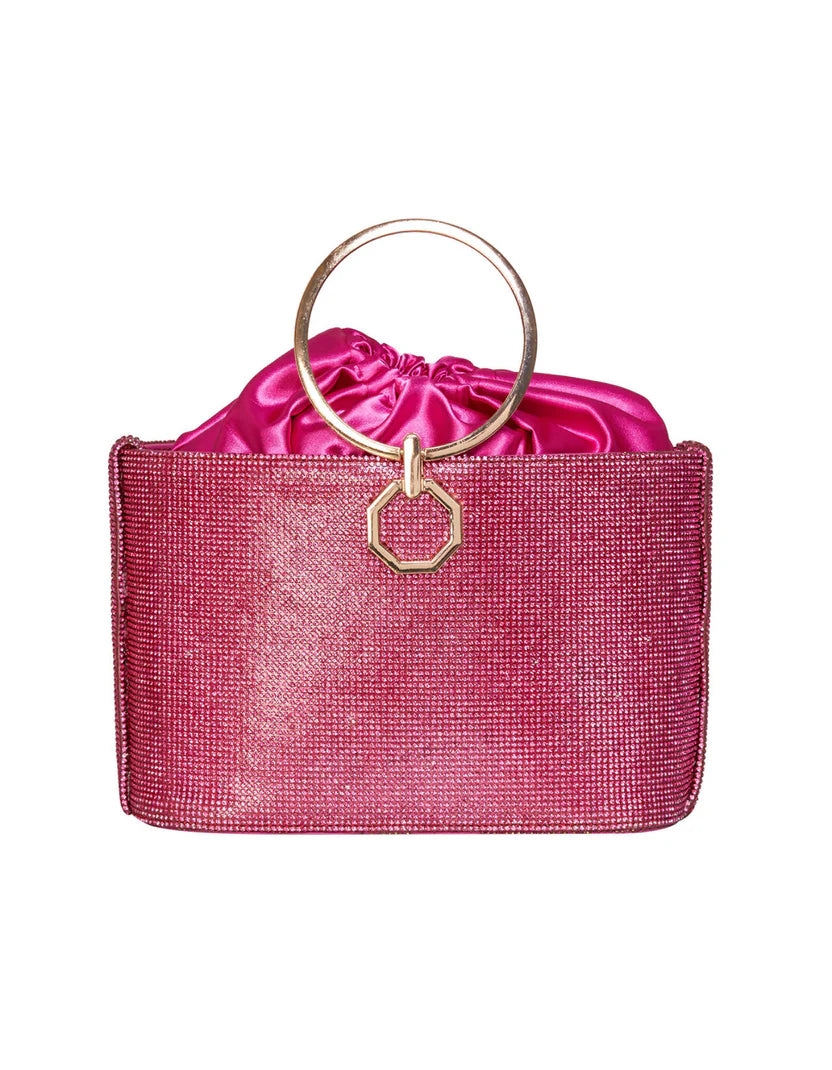 Luna Rhinestone Handle Bag