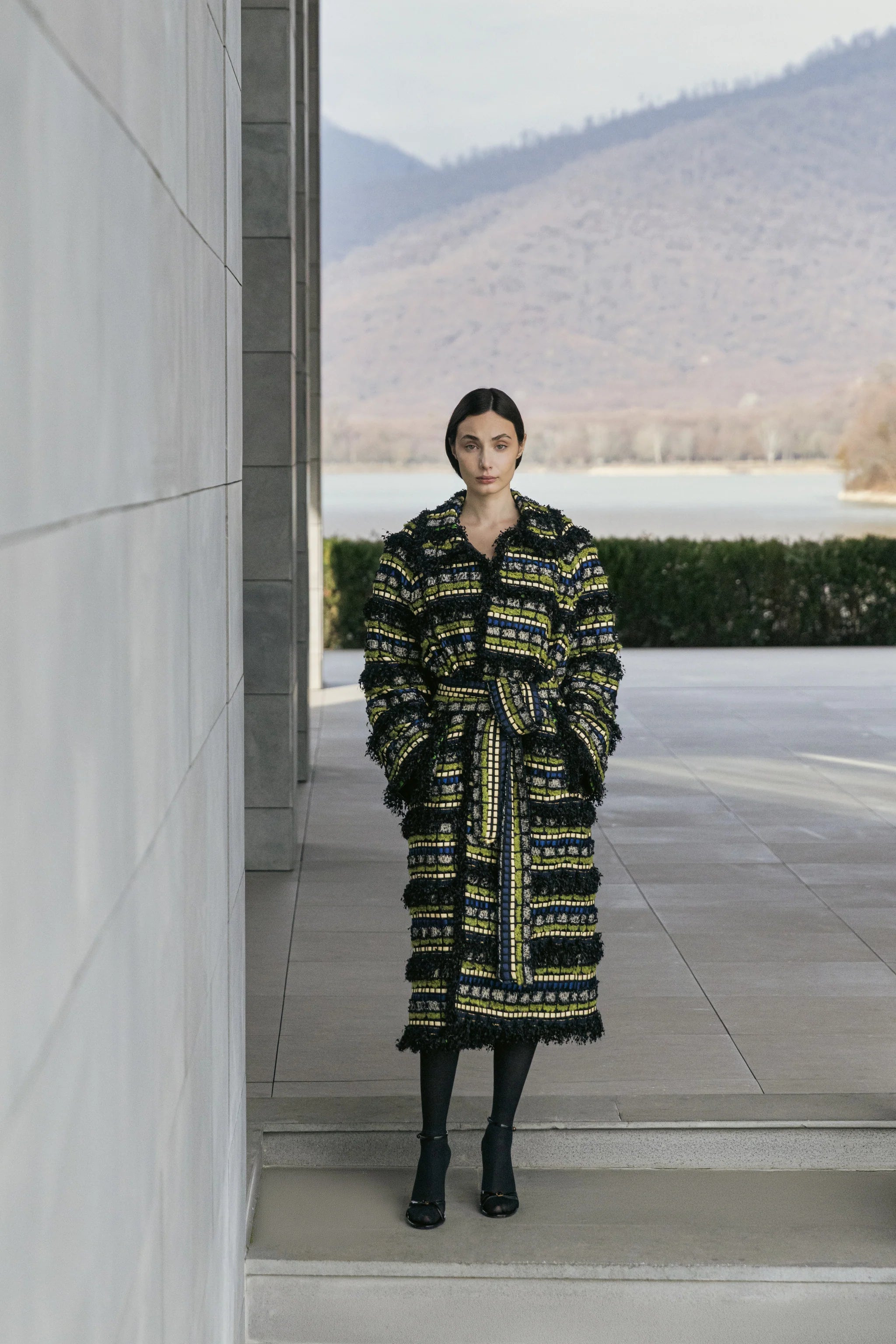 Gwen Long Coat Blue