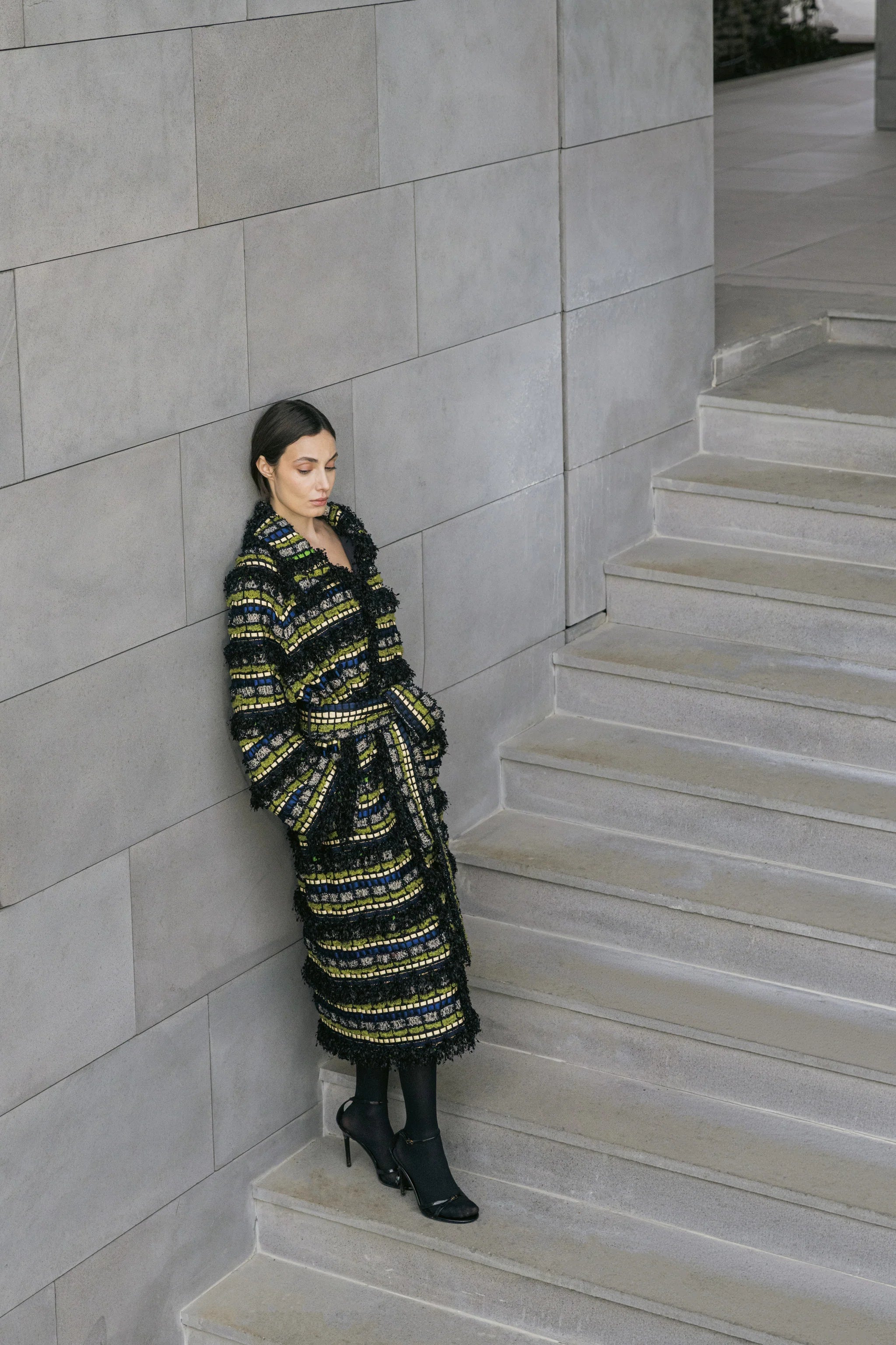 Gwen Long Coat Blue