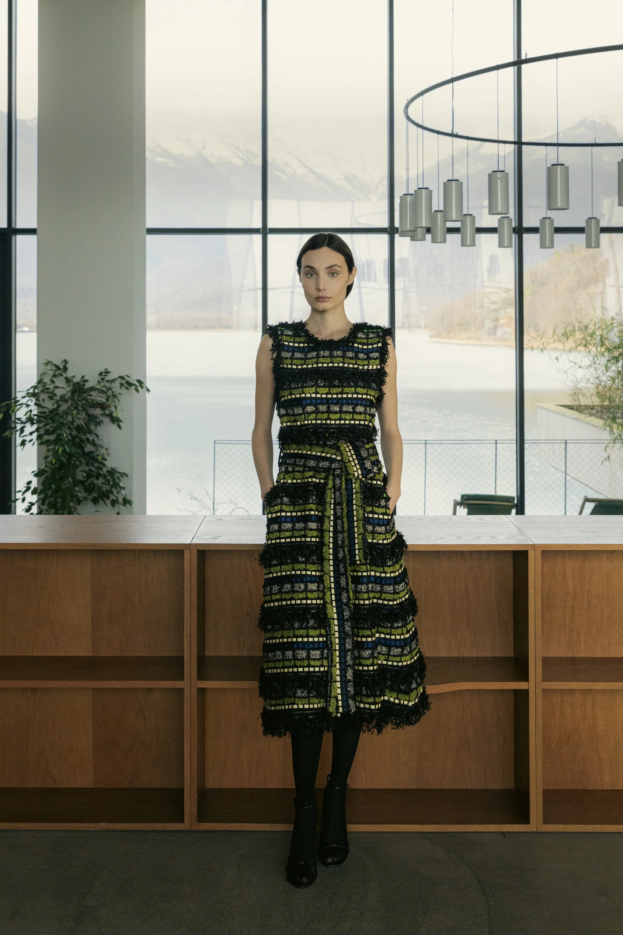 Tweed Green Dress