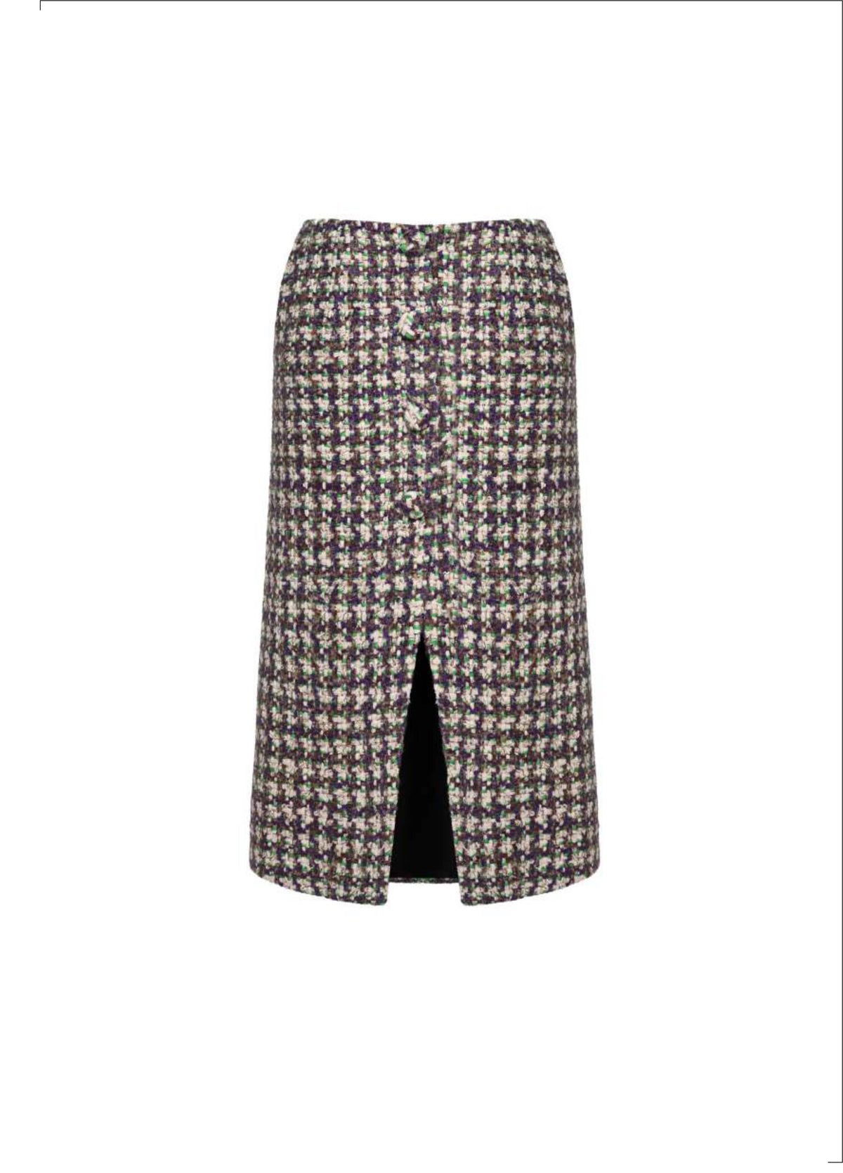 Boa Tweed Skirt Purple