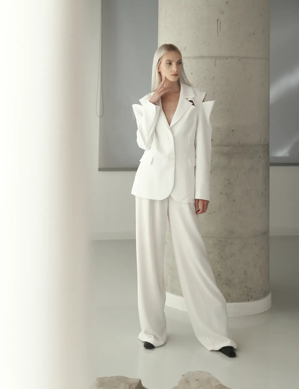 Makeda Jacket White