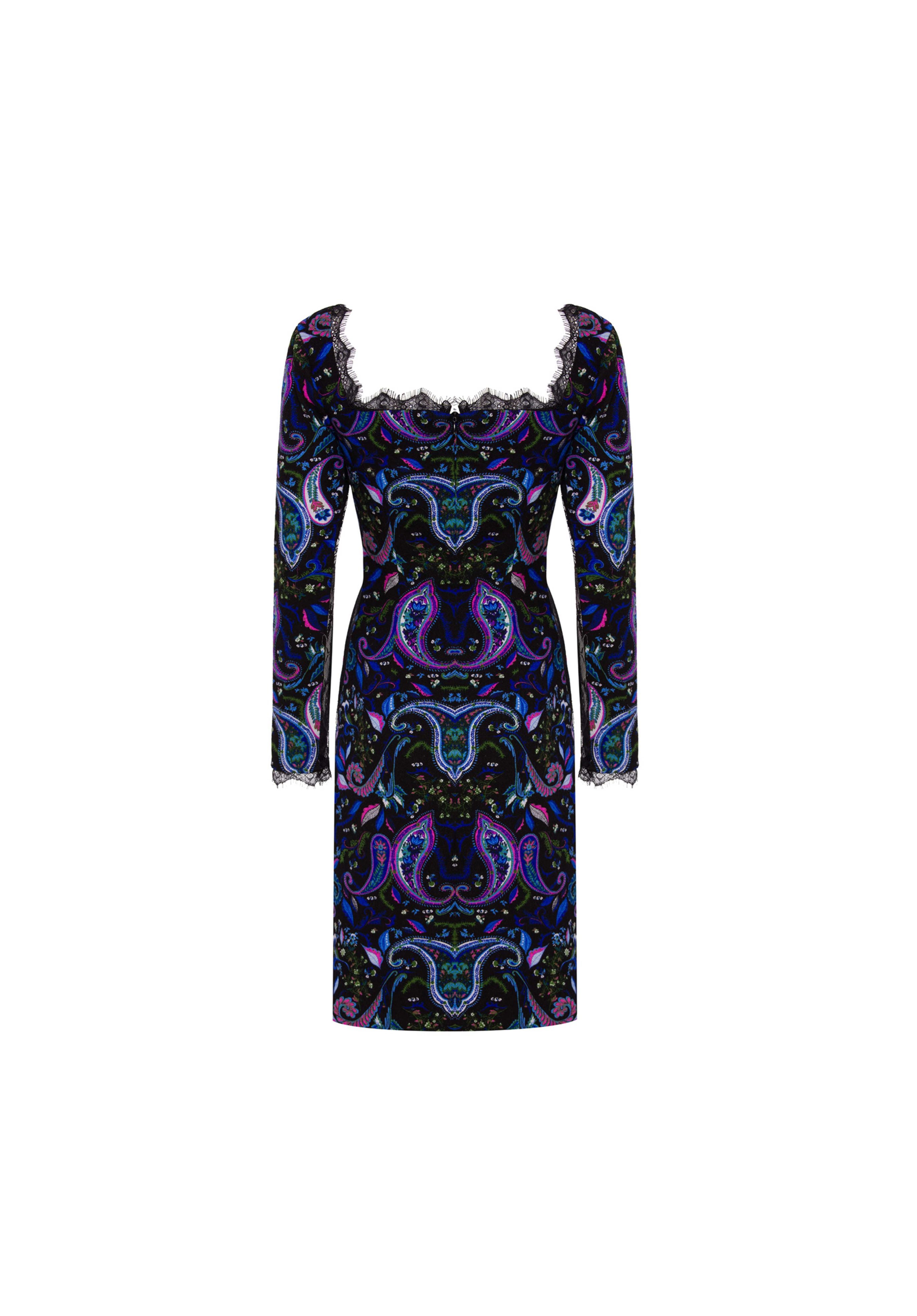 Gaia Lace Cut-Out Flannel Dress