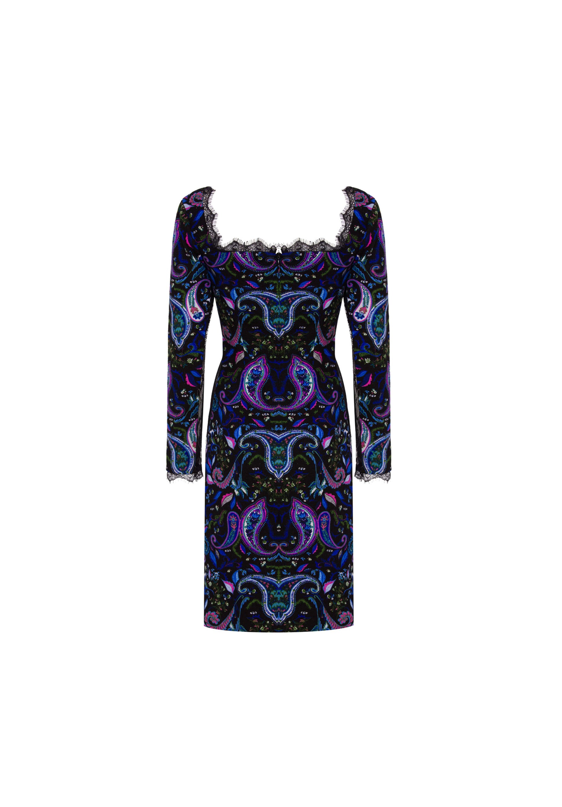 Gaia Lace Cut-Out Flannel Dress